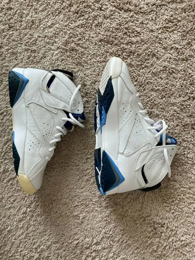 NIKE AIR JORDAN VII 7 RETRO  FRENCH BLUE/FLINT 304775-1...